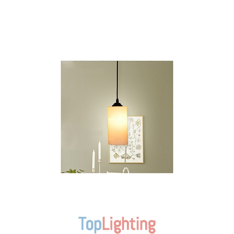 Round Straight Glass Single Head Droplight Lamp Light