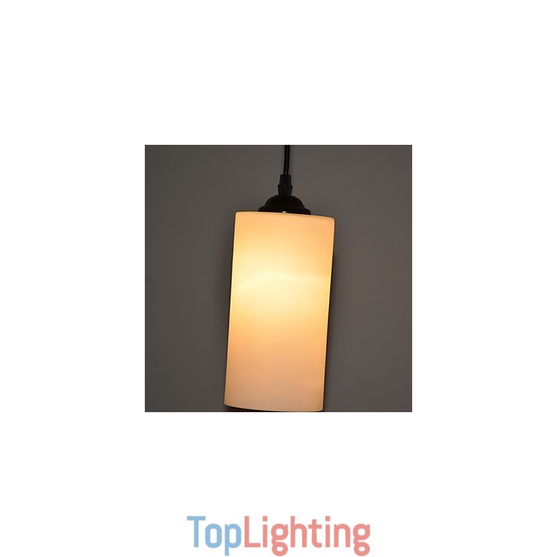 Round Straight Glass Single Head Droplight Lamp Light