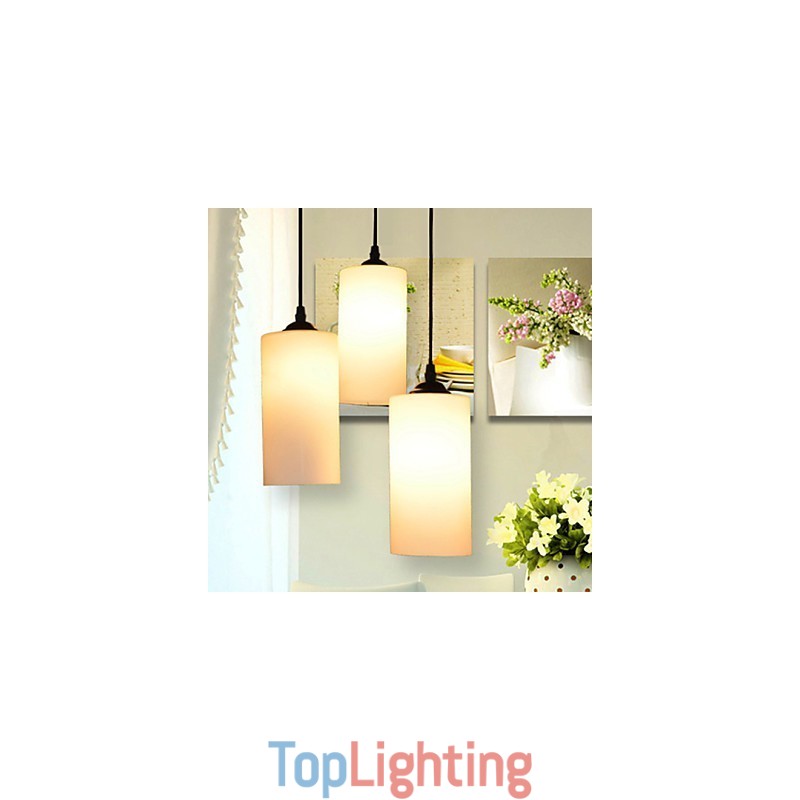 Round Straight Glass Single Head Droplight Lamp Light