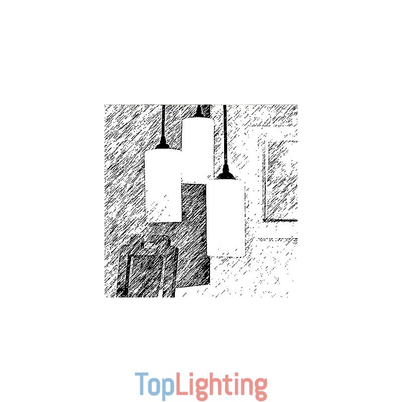 Round Straight Glass Single Head Droplight Lamp Light