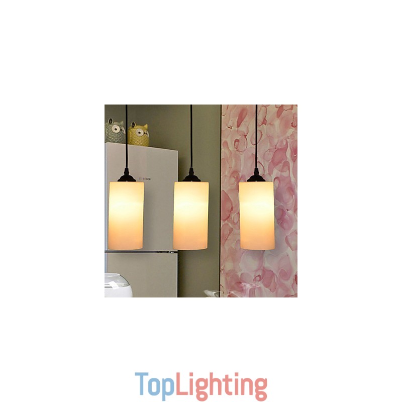 Round Straight Glass Single Head Droplight Lamp Light