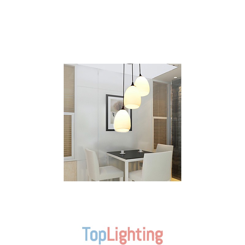 Contemporary And Contracted L Creative Glass Ball Meals Chandelier Lamp Light