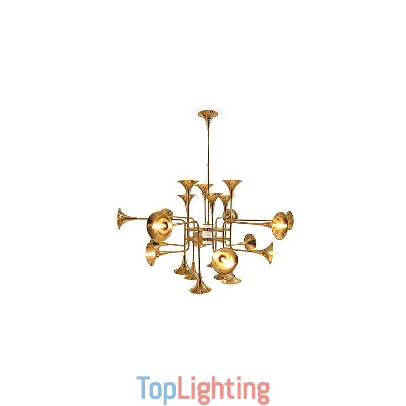 Country Mini Style Electroplated Metal Chandelier