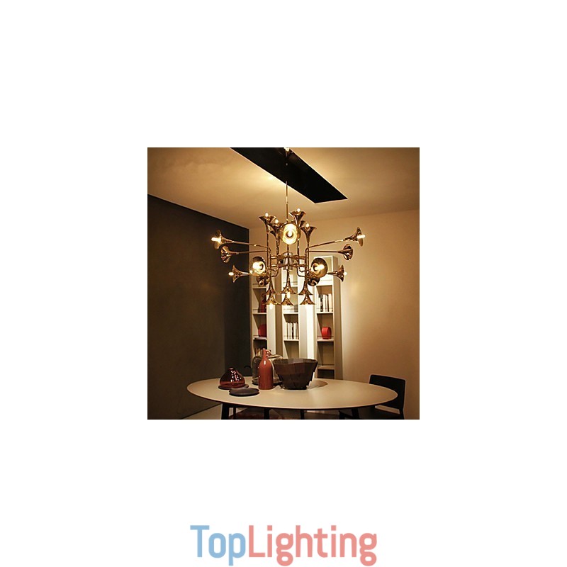 Country Mini Style Electroplated Metal Chandelier