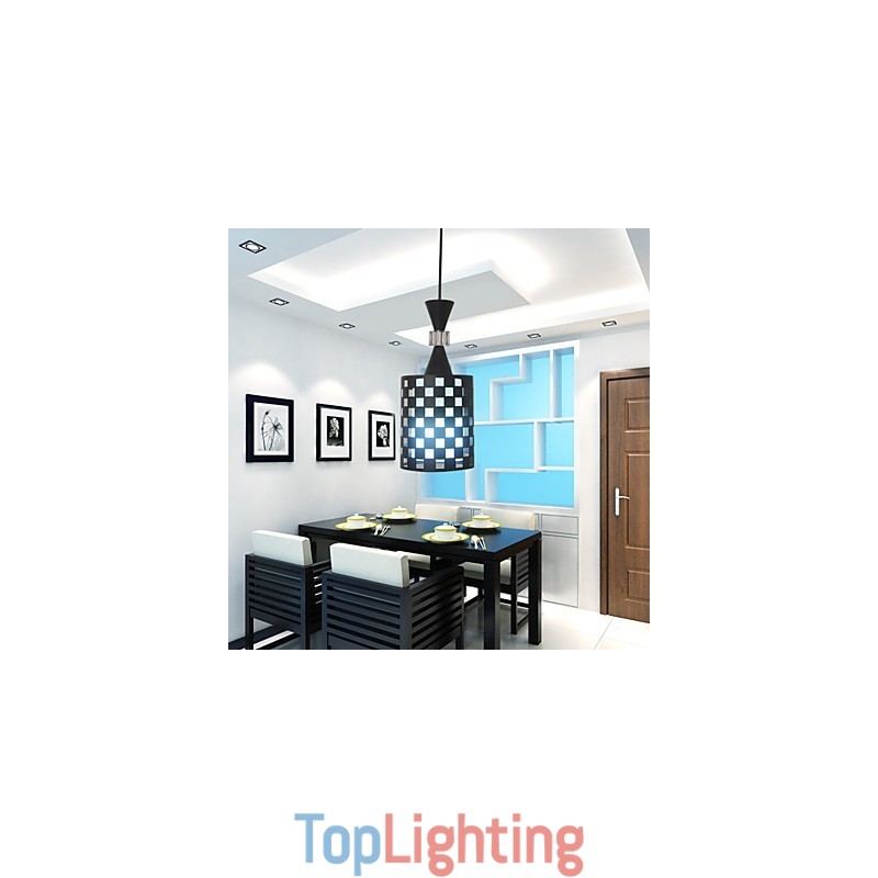 Perforations Nordic Wrought Iron Chandelier Lamp Light