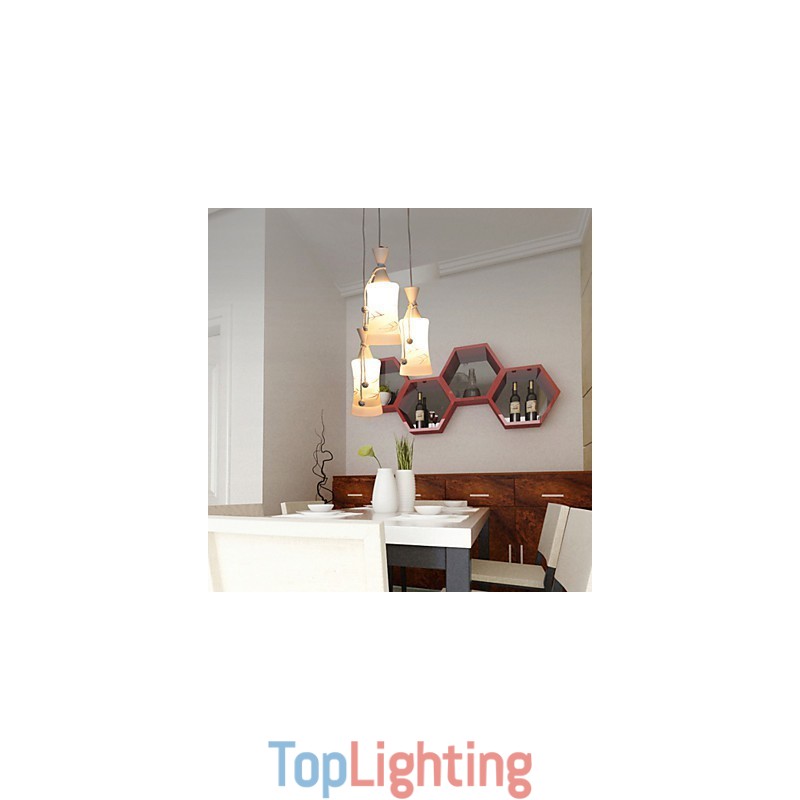 Creative Warm Air Line Leaves Droplight Lamp Light