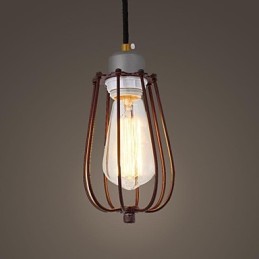 Vintage Mini Style Painting Metal Pendant Light