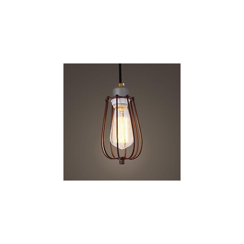 Vintage Mini Style Painting Metal Pendant Light