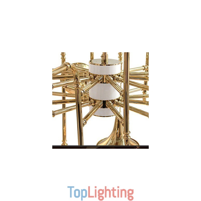 Country Mini Style Electroplated Metal Chandelier