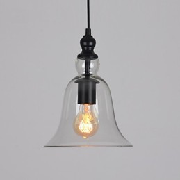 Vintage Industrial Retro Glass Chandelier Creative Minimalist Bedside Lamp Clear Colour