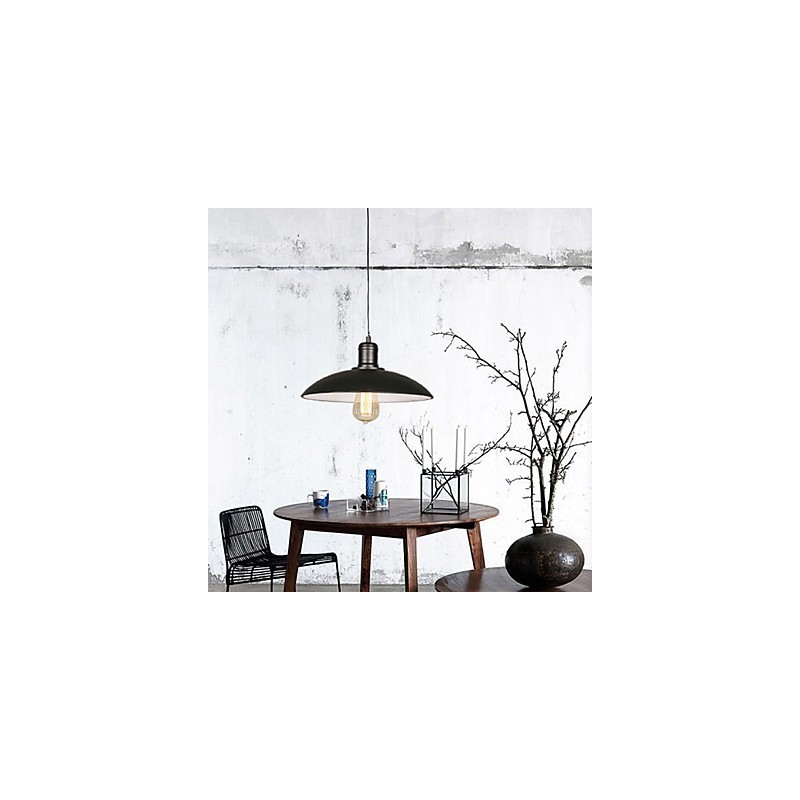 Lamps And Lanterns Art Restoring Single Head Wrought Iron Flying Saucer Droplight