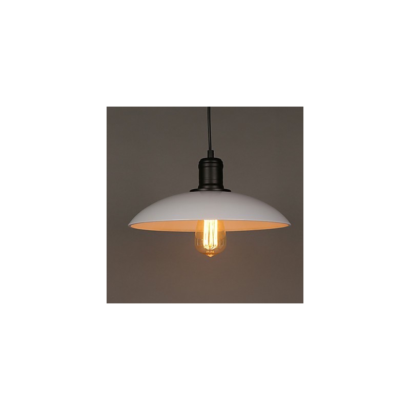 Lamps And Lanterns Art Restoring Single Head Wrought Iron Flying Saucer Droplight