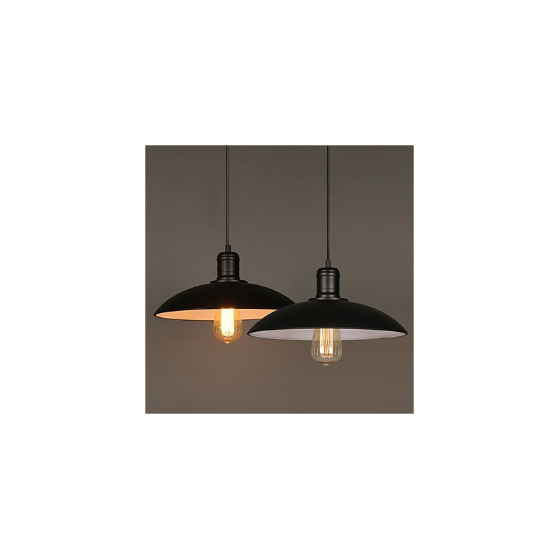 Lamps And Lanterns Art Restoring Single Head Wrought Iron Flying Saucer Droplight