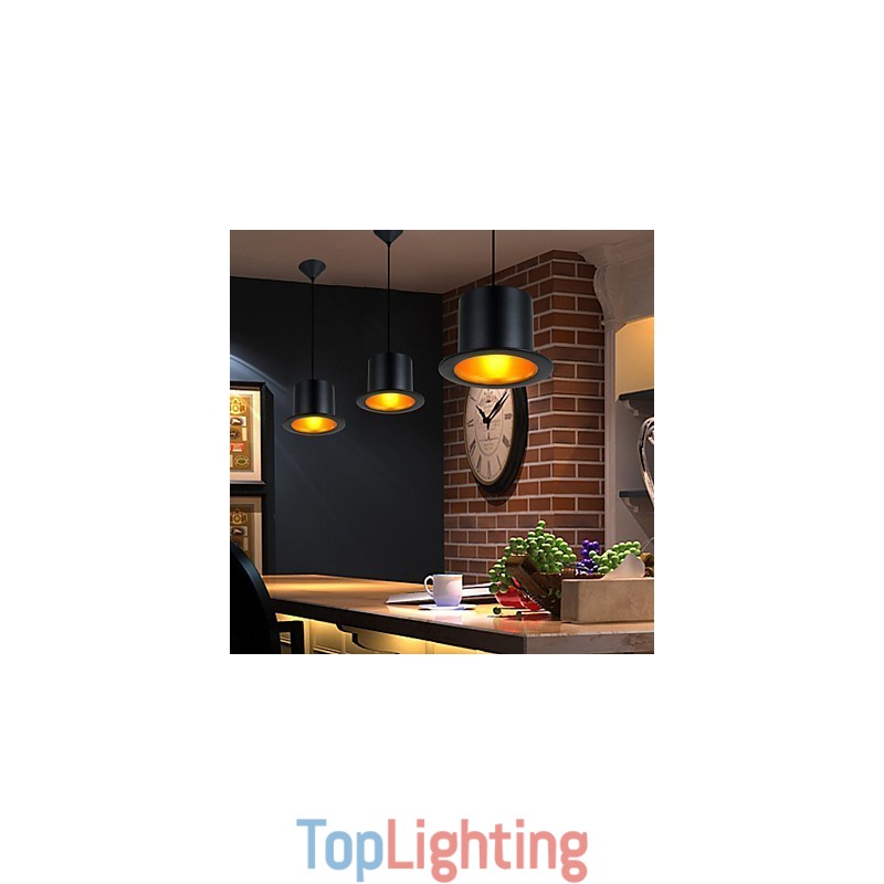 Retro Painting Metal Pendant Light Garage