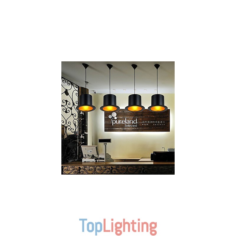 Retro Painting Metal Pendant Light Garage