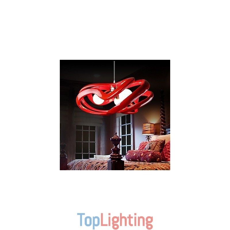 Modern Contemporary Painting Resin Pendant Light