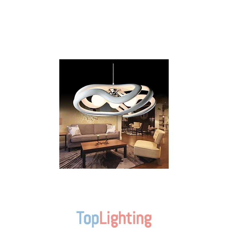 Modern Contemporary Painting Resin Pendant Light