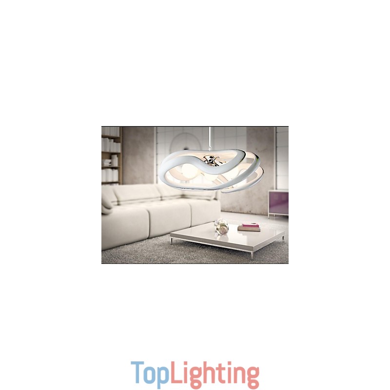 Modern Contemporary Painting Resin Pendant Light