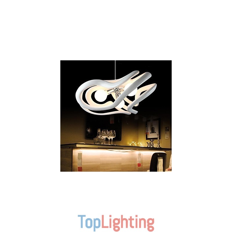 Modern Contemporary Painting Resin Pendant Light
