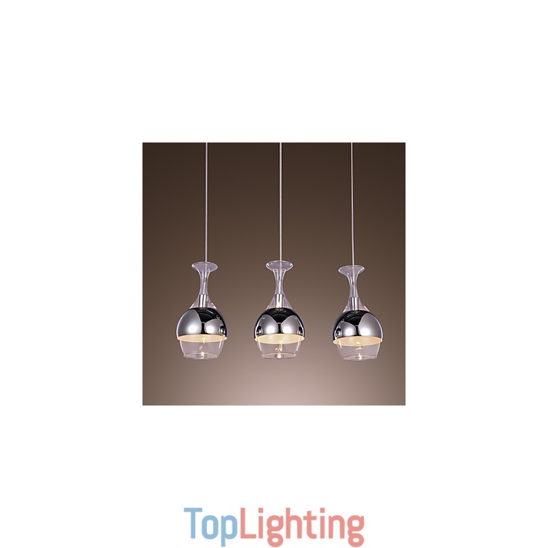 Modern Creative 3 Light Pendant in Shape Of Goblet