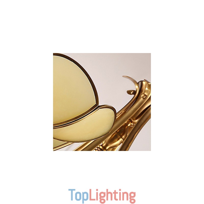 Traditional Classic Rustic Lodge Brass Metal Chandelier