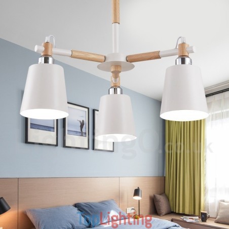 3 Light Modern Contemporary Wood Chandelier Light 3 Light Modern Contemporary Wood Chandelier Light