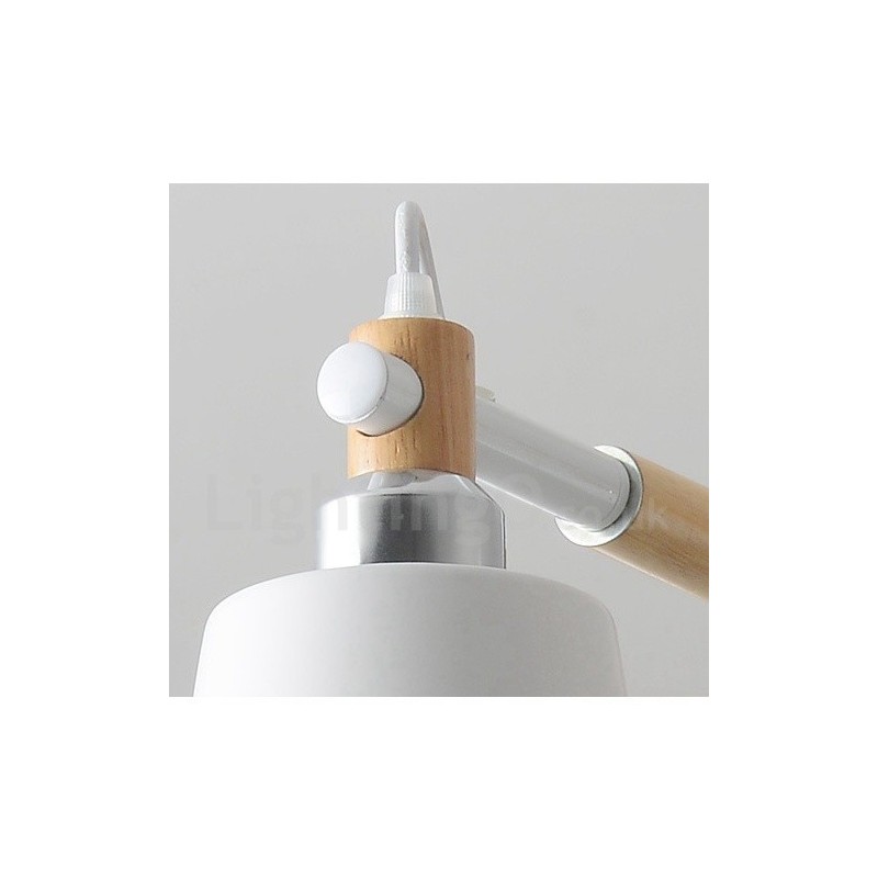 8 Light Modern Contemporary Wood Chandelier