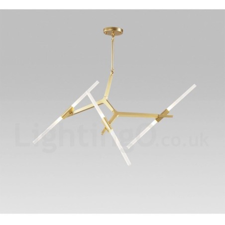 6 Light Modern Contemporary 2 Tier Chandelier Light (Black Golden) 6 Light Modern Contemporary 2 Tier Chandelier Light (Black Golden)
