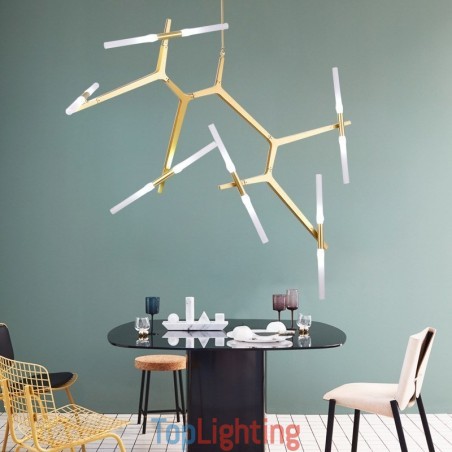 12 Light Modern Contemporary Chandelier Light (Black Golden) 12 Light Modern Contemporary Chandelier Light (Black Golden)
