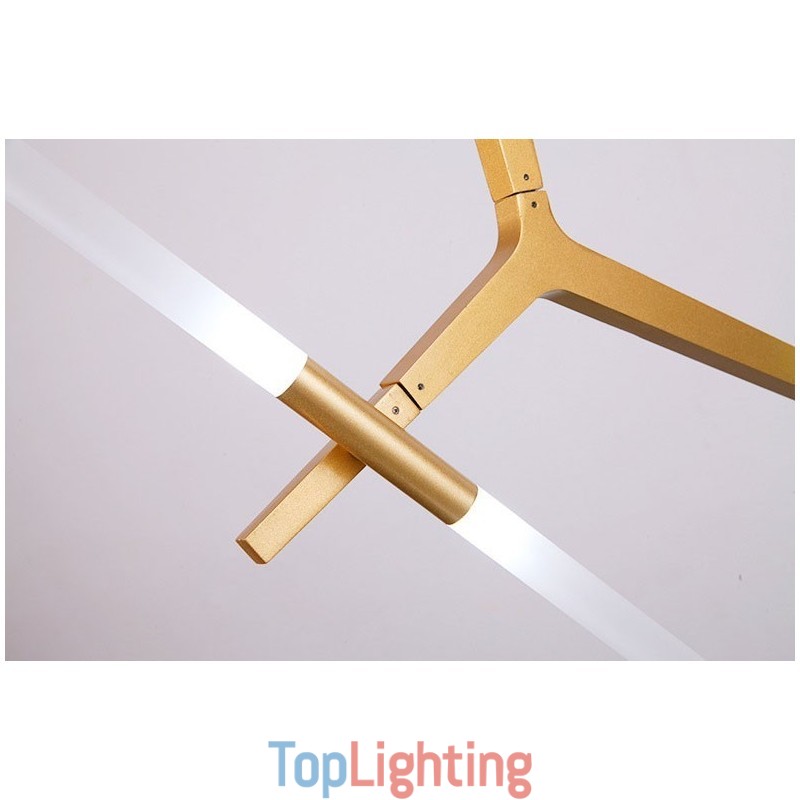 12 Light Modern Contemporary Chandelier Light (Black Golden)