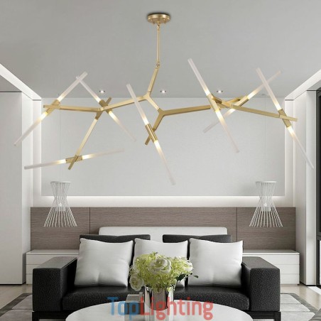 14 Light Modern Contemporary Chandelier Light (Black Golden) 14 Light Modern Contemporary Chandelier Light (Black Golden)