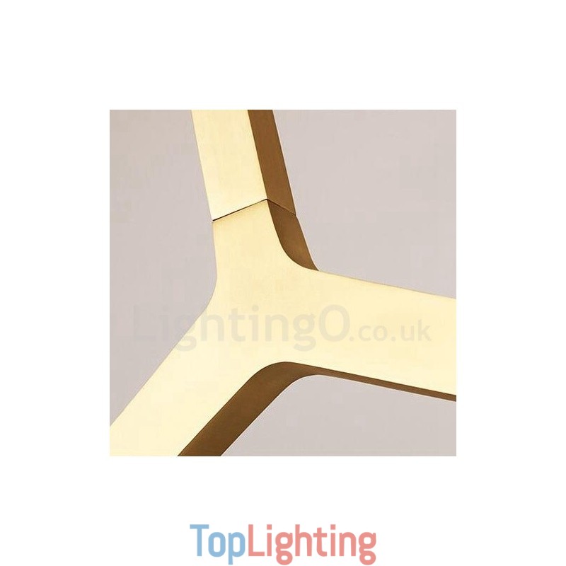 14 Light Modern Contemporary Chandelier Light (Black Golden)