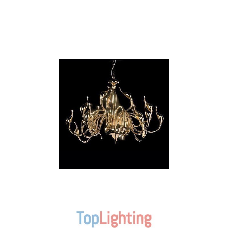 Modern Chandelier Light 24 Lights G4 Gold Plating