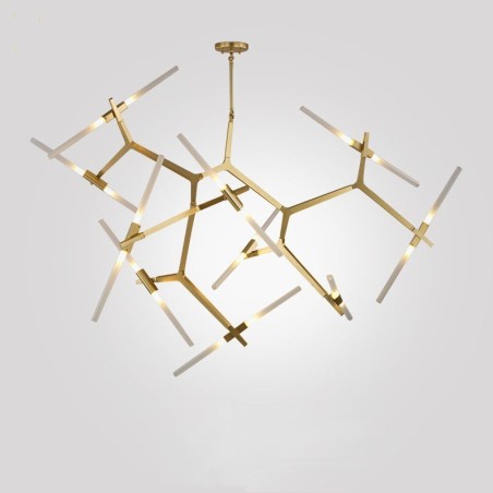 Modern Contemporary 20 Light Chandelier Light (Black Golden) Modern Contemporary 20 Light Chandelier Light (Black Golden)
