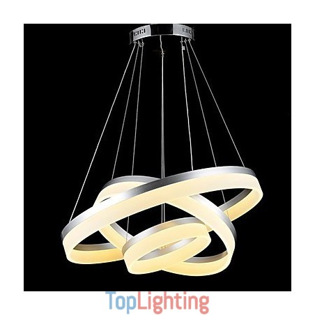 Round Pendant Light Modern Acrylic Lamps Lighting Luxurious Three Rings Ceiling Lights Fixtures Round Pendant Light Modern Acrylic Lamps Lighting Luxurious Three Rings Ceiling Lights Fixtures