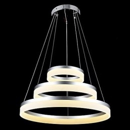 Round Pendant Light Modern Acrylic Lamps Lighting Luxurious Three Rings Ceiling Lights Fixtures