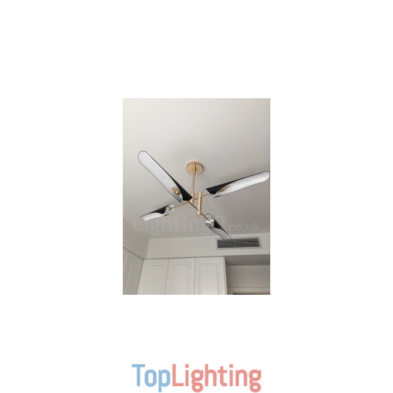 2 Tier Modern Contemporary 4 Light Chandelier