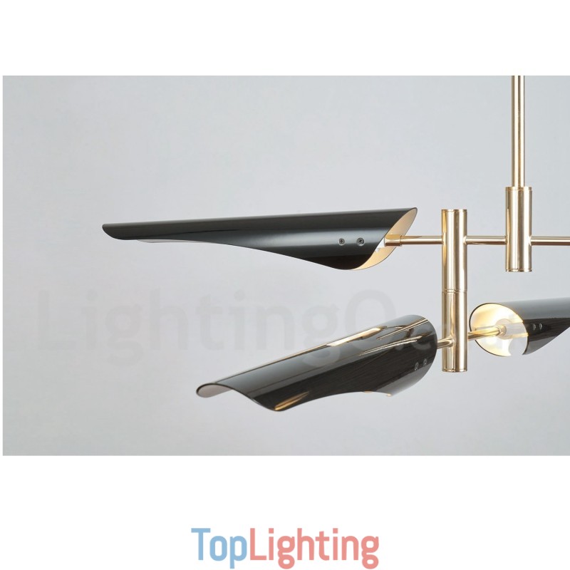 2 Tier Modern Contemporary 4 Light Chandelier