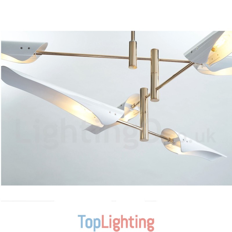 2 Tier Modern Contemporary 4 Light Chandelier