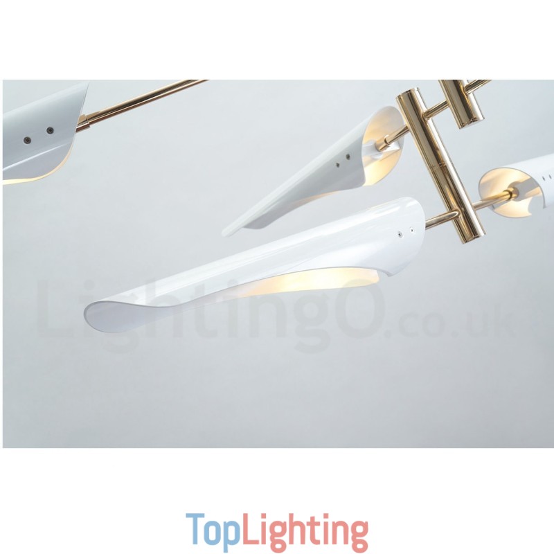 2 Tier Modern Contemporary 4 Light Chandelier