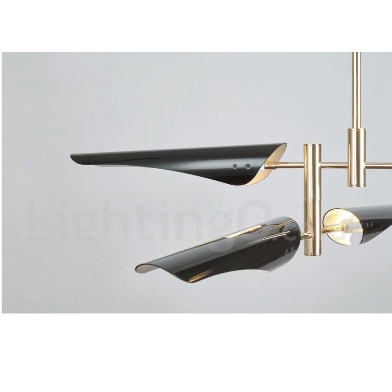 Modern Contemporary 4 Tier 8 Light Chandelier