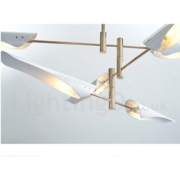 Modern Contemporary 4 Tier 8 Light Chandelier