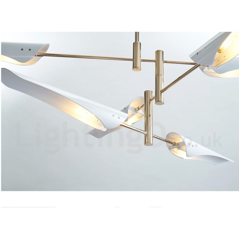 Modern Contemporary 4 Tier 8 Light Chandelier