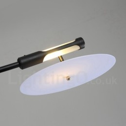 Black 8 Light Modern Contemporary Chandelier Lamp