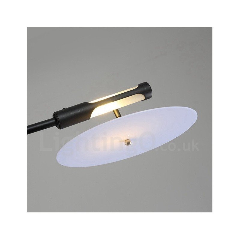 Black 8 Light Modern Contemporary Chandelier Lamp