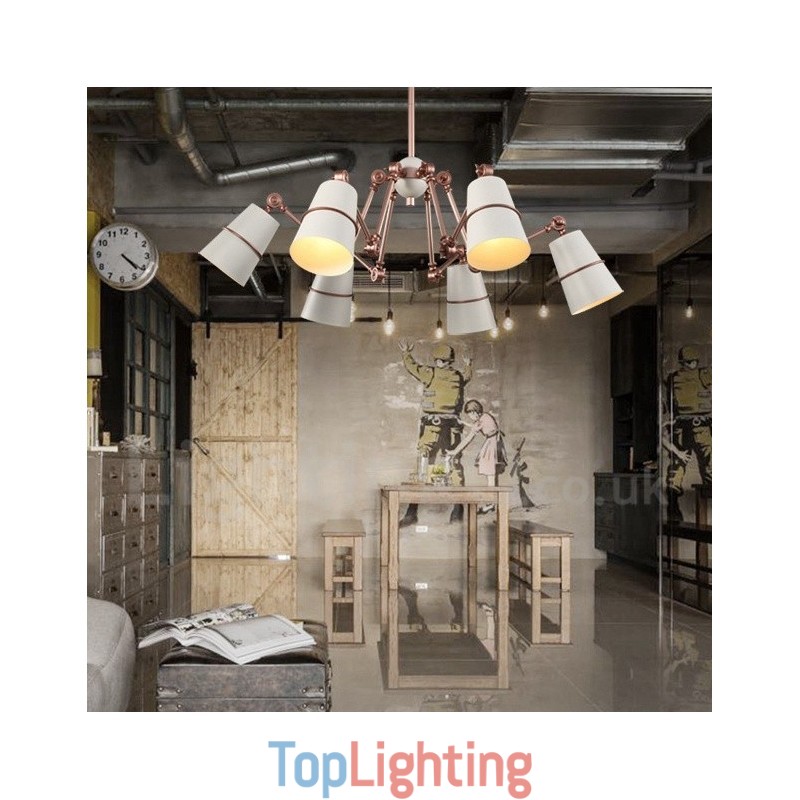 6 Light Chandelier Lamp with Modern Contemporary Style Light