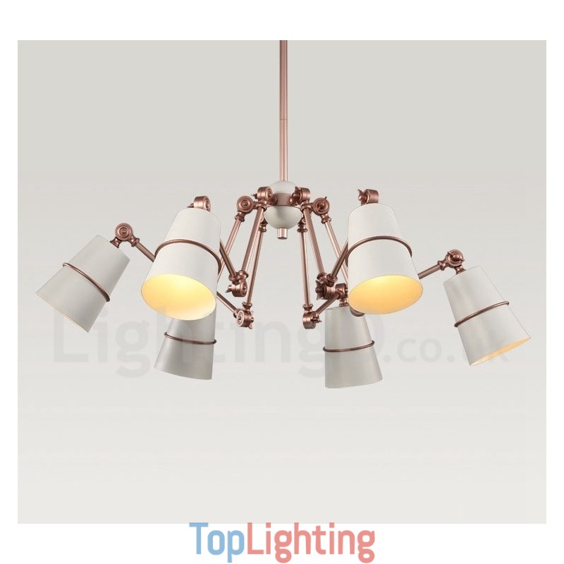 6 Light Chandelier Lamp with Modern Contemporary Style Light