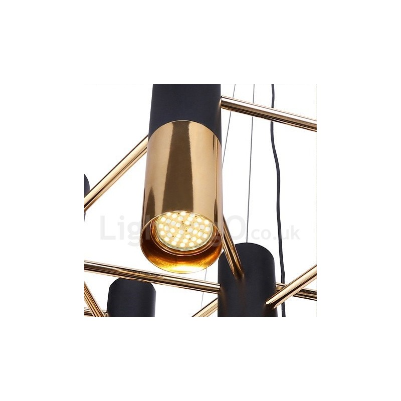 Modern Contemporary 13 Light Chandelier Single Tier Lamp Light