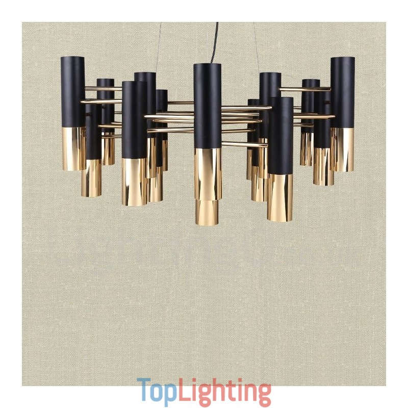 Modern Contemporary 19 Light Chandelier Single Tier Lamp Light