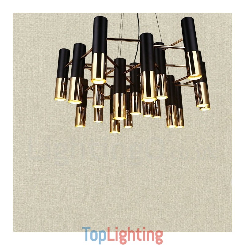 Modern Contemporary 19 Light Chandelier Single Tier Lamp Light